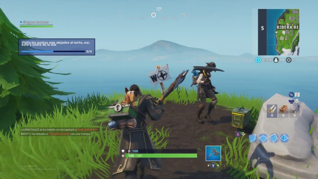 Desafio De Fortnite Donde Estan Los Puntos Mas Alejados Al Norte - fortnite battle royale semana 2 temporada 8 desafio visita los puntos mas alejados al norte