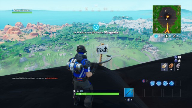 fortnite battle royale desafios semana 6 temporada 8 desafio visita los 5 puntos mas altos de - zorro de madera fortnite
