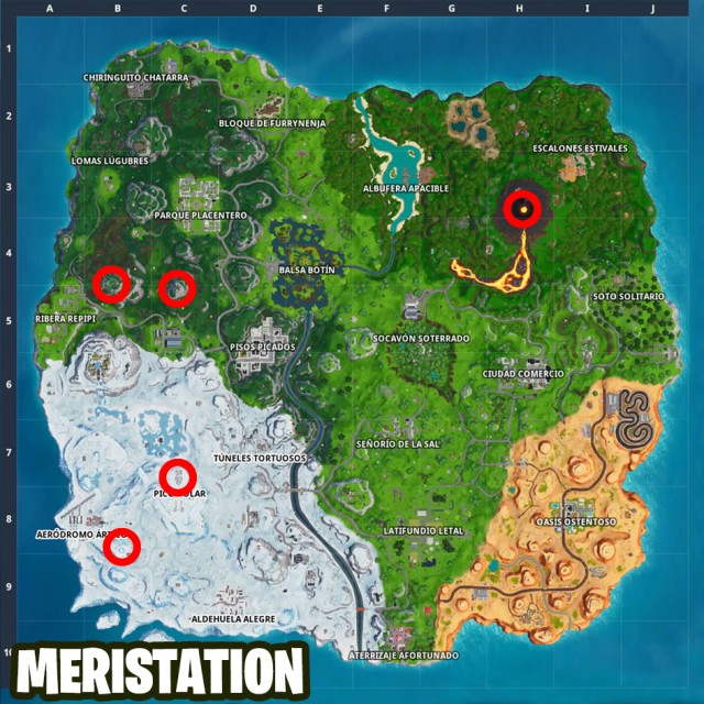 Como Completar Los Desafios De Fortnite Semana 6 Temporada 8 - fortnite battle royale desafios semana 6 temporada 8 desafio visita los 5 puntos mas altos de