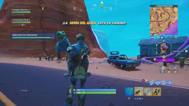 fortnite battle royale desafios semana 9 temporada 8 desafio fase 2 de 3 baila entre tres - fortnite baila entre tres escultu!   ras de hielo