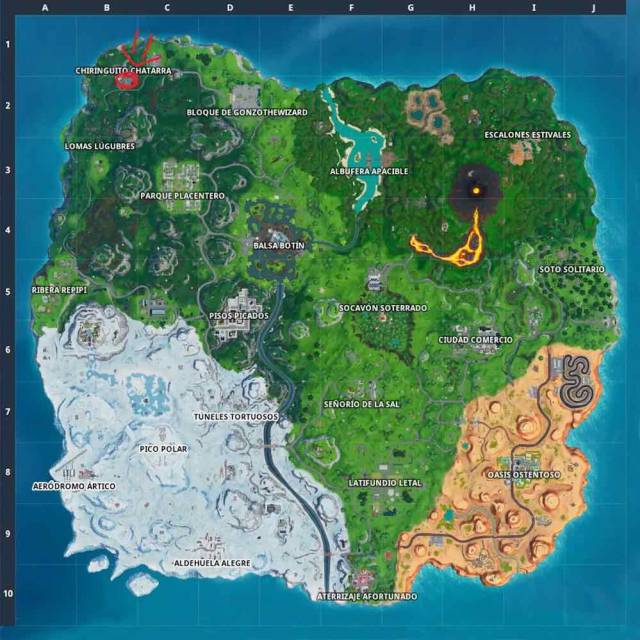 como seguir el mapa del tesoro de chiringuito chatarra en fortnite - mapa de fortnite chiringuito chatarra temporada 8