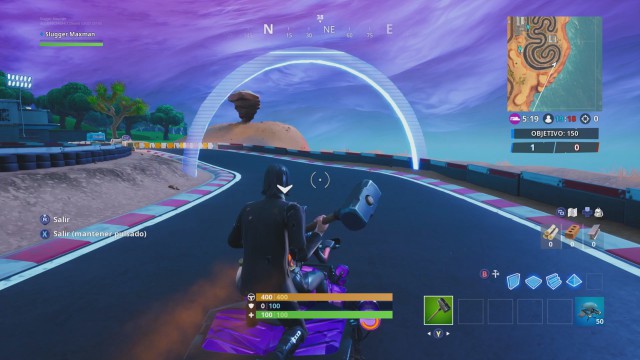 Desafio De Fortnite Donde Esta La Pista De Carreras Desertica Meristation