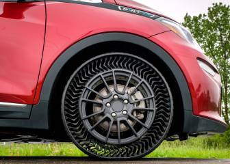 Neumáticos anti-reventones: así es Uptis, la rueda sin aire de Michelín