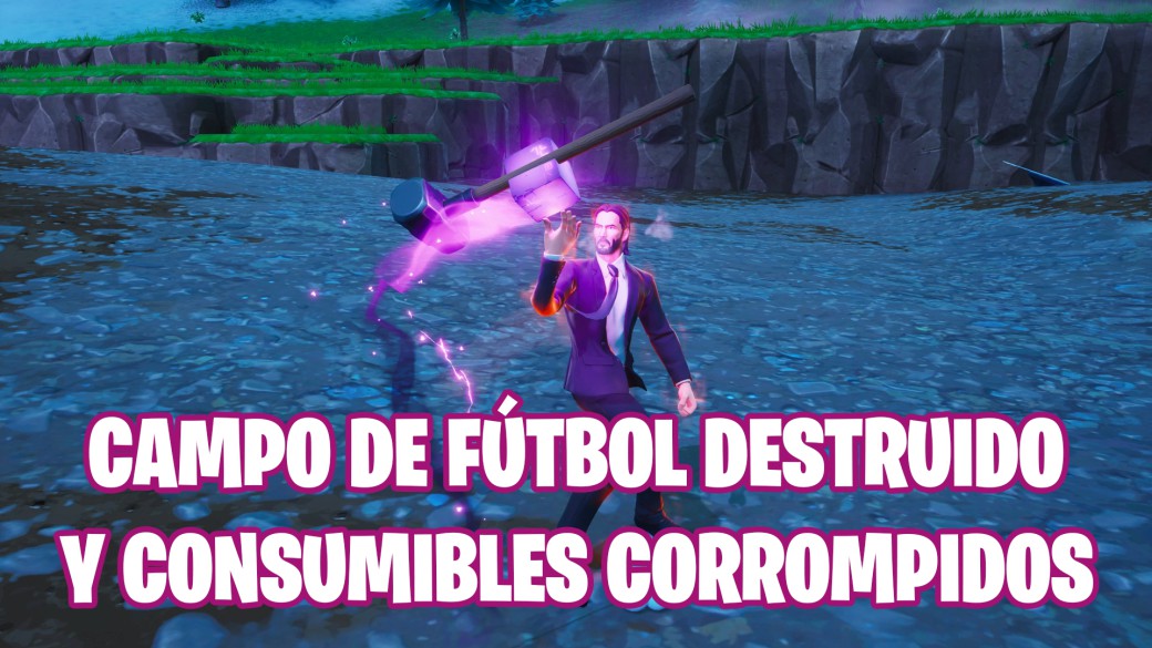 Estadio De Fortnite Mapa Del Juego Temporada X Fortnite El Campo De Futbol Es Destruido Y En El Aparecen Consumibles Corrompidos Meristation