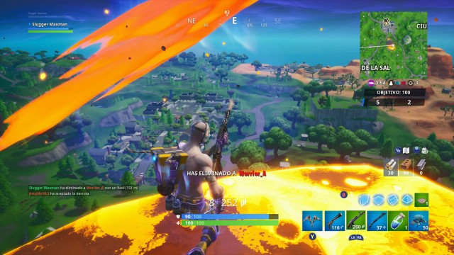 fortnite battle royale temporada 10 temporada x desafios taquillazo desafio inflige daño mientras te afecta gravedad baja