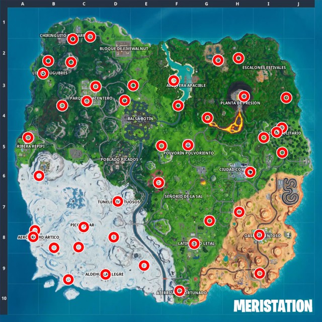 fortnite battle royale temporada 10 temporada x desafios taquillazo desafio usa maquinas expendedoras en partidas distintas mapa