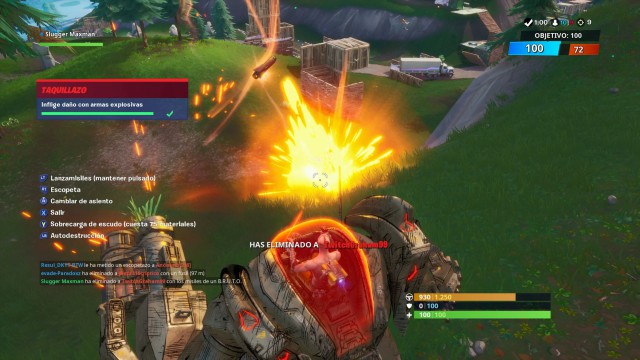 fortnite battle royale temporada 10 temporada x desafios taquillazo desafio inflige daño con armas explosivas