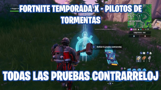 fortnite battle royale temporada 10 temporada x desafios pilotos de tormentas desafio prueba contrarreloj