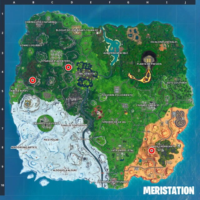 fortnite battle royale temporada 10 temporada x evento fortnite x batman bienvenidos a gotham city batseñales ubicacion donde estan