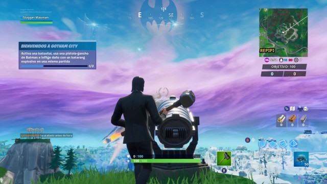 fortnite battle royale temporada 10 temporada x desafios bienvenidos a gotham city desafio activa batseñales diferentes en los alrededores de gotham city