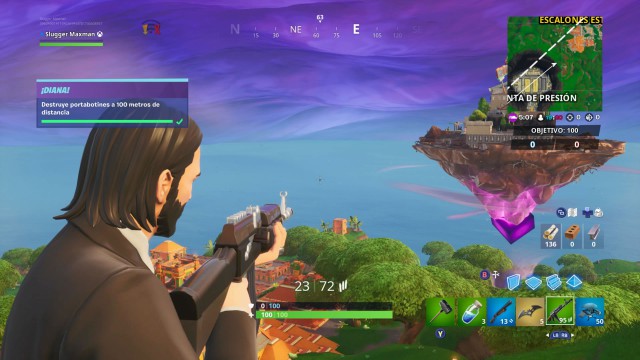 fortnite battle royale temporada 10 temporada x desafios diana desafio destruye portabotines a 100 metros de distancia