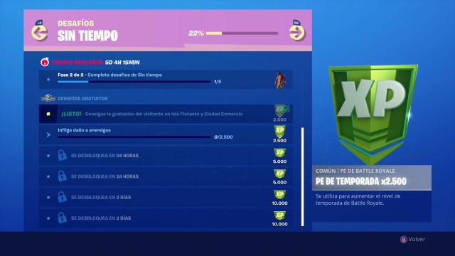 fortnite battle royale temporada x temporada 10 desafios sin tiempo