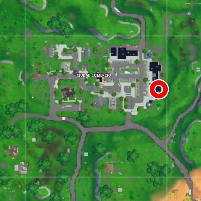 fortnite battle royale temporada x temporada 10 desafios sin tiempo desafio el visitante grabaciones ubicacion localizacion donde estan ciudad comercio