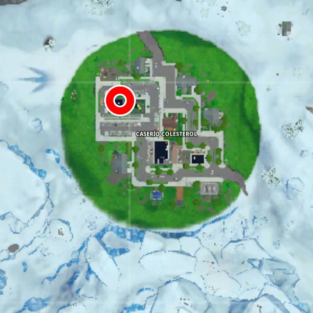 fortnite battle royale temporada x temporada 10 desafios sin tiempo desafio el visitante grabaciones ubicacion localizacion donde estan caserio colesterol