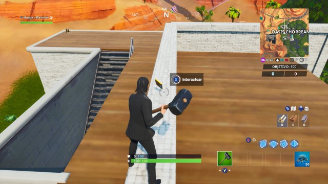 fortnite battle royale temporada x temporada 10 desafios sin tiempo desafio el visitante grabaciones ubicacion localizacion donde estan oasis chorreante