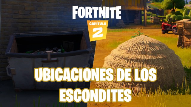 fortnite capitulo 2 temporada 1 desafios mar adentro desafio escondites ubicacion donde estan