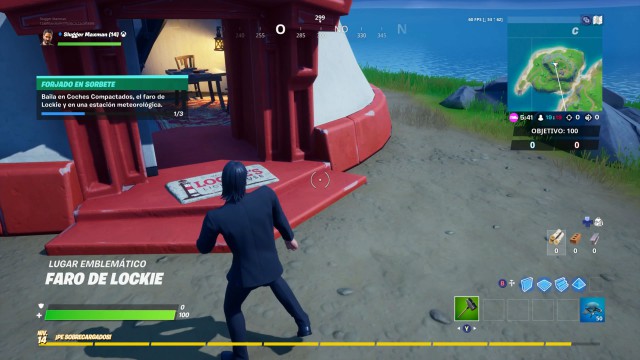 fortnite capitulo 2 temporada 1 desafios forjado en sorbete desafio baila en coches compactados el faro de lockie y en una estacion meteorologica