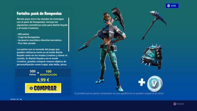 fortnite capitulo 2 pack rompeolas