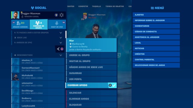 fortnite capitulo 2 temporada 1 cambios novedades parche 11.10 apodos