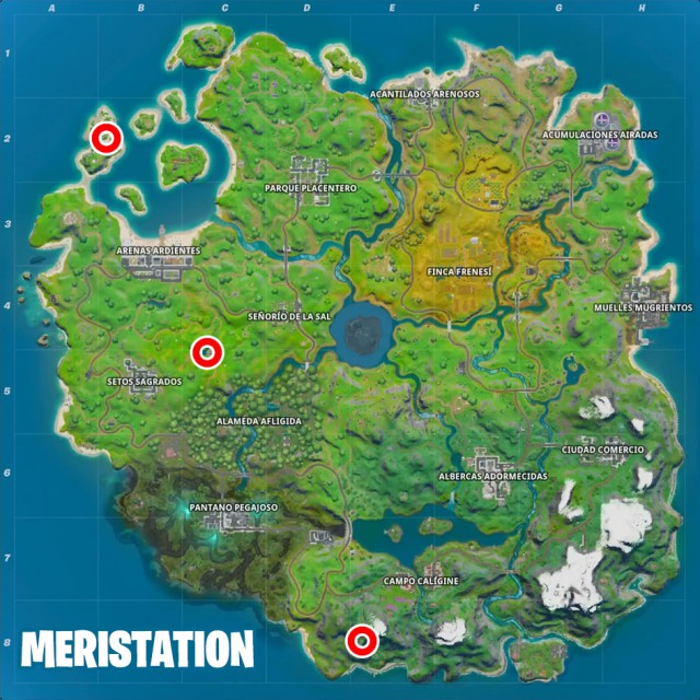 fortnite capitulo 2 temporada 1 desafios trato del astillero desafio visita lanzamiento de lanchas cala coral y estanque de pescaos mapa