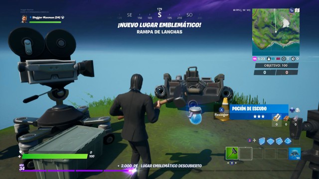 fortnite capitulo 2 temporada 1 desafios trato del astillero desafio visita lanzamiento de lanchas cala coral y estanque de pescaos