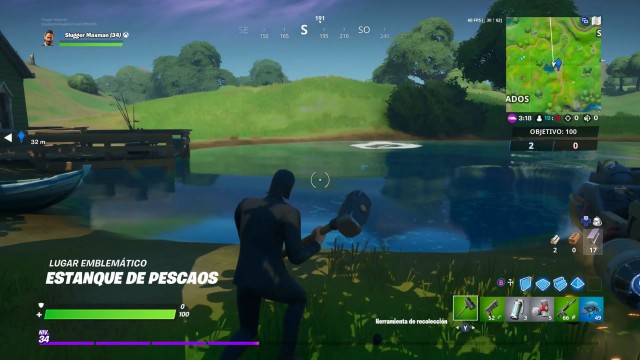fortnite capitulo 2 temporada 1 desafios trato del astillero desafio visita lanzamiento de lanchas cala coral y estanque de pescaos