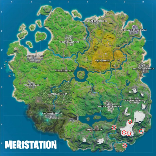 fortnite capitulo 2 temporada 1 desafios hide and seek desafio visita lugares emblematicos en una misma partida mapa