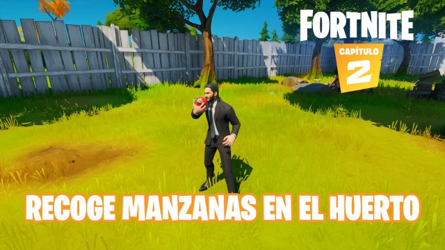  fortnite capitulo 2 temporada 1 desafios tiro con truco desafio consume manzanas recolectadas en el huerto