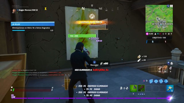 fortnite capitulo 2 temporada 1 desafios a ello desafio eliminaciones en hidro 16 o setos sagrados