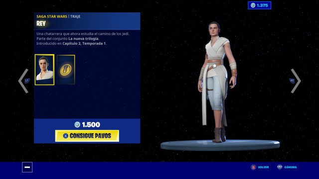 fortnite x star wars episodio ix skins finn rey sith trooper