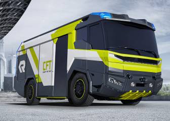 Wifi y drones: La tecnología del primer camión de bomberos eléctrico, y no es rojo