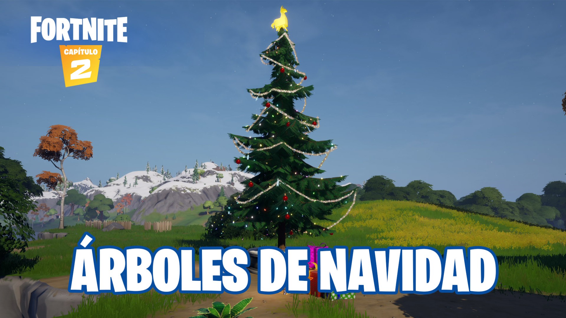 Desafíos Fortnite: Baila junto a árboles de Navidad en ubicaciones  diferentes - MeriStation