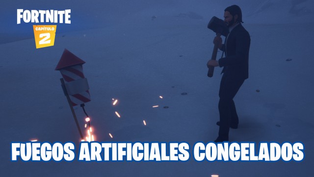 fortnite capitulo 2 temporada 1 desafios festival de invierno 2019 desafio fase 2 de 2 enciende fuegos artificiales congelados en las playas de arenas ardientes acantilados arenosos o muelles mugrientos