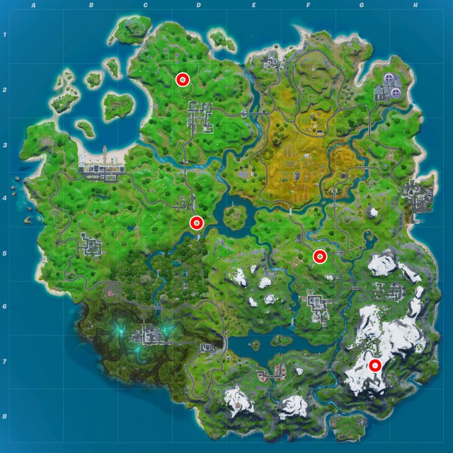fortnite capitulo 2 temporada 1 desafios cura vs toxina desafio visita distintas camionetas de comida mapa