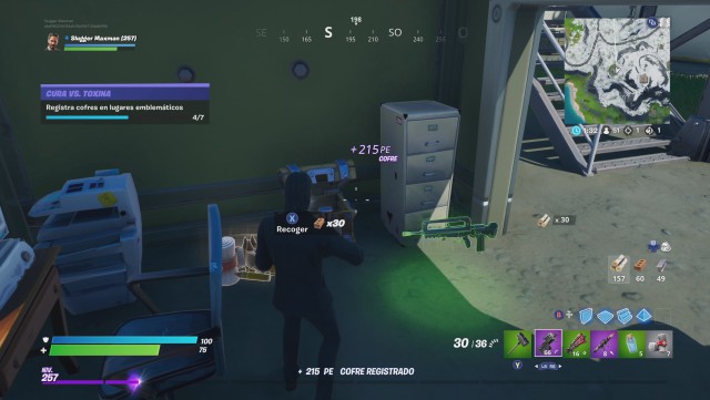 fortnite capitulo 2 temporada 1 desafios cura vs toxina desafio registra cofres en lugares emblematicos