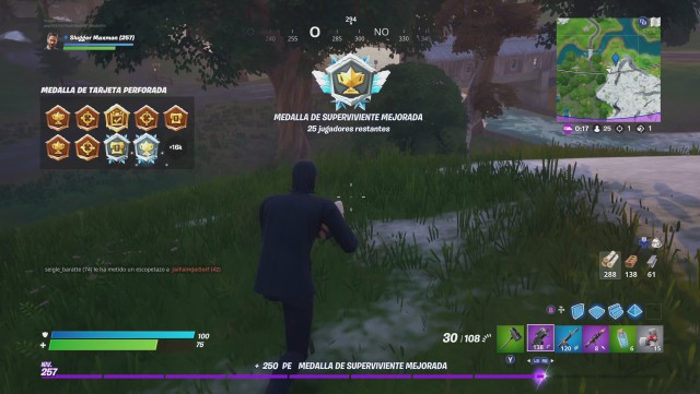 fortnite capitulo 2 temporada 1 desafios cura vs toxina desafio consigue medallas de superviviente de plata