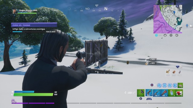 fortnite capitulo 2 temporada 1 desafios cura vs toxina desafio inflige daño a estructuras enemigas