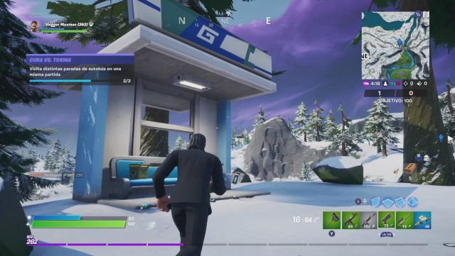 fortnite capitulo 2 temporada 1 desafios cura vs toxina desafio visita distintas paradas de autobus en una misma partida