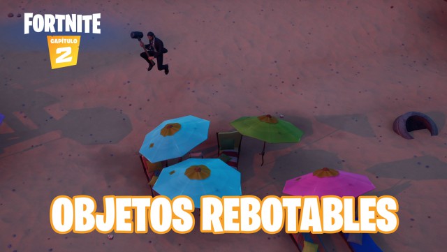 fortnite capitulo 2 temporada 1 desafios bola 8 vs bola blanca desafio rebota en objetos rebotables en partidas distintas