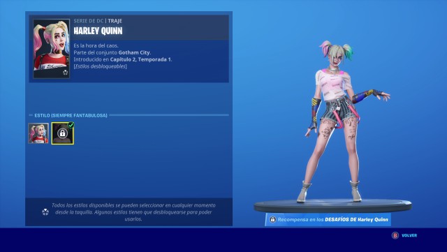 fortnite capitulo 2 skin harley quinn dc comics aves de presa birds of prey
