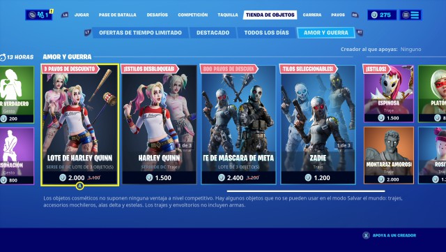 fortnite san valentin 2020 tienda
