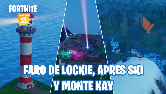fortnite capitulo 2 temporada 2 desafios informe de brutus desafio aterriza en faro de lockie apres ski y monte kay