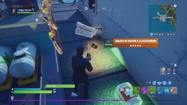 fortnite capitulo 2 temporada 2 tarjeta acceso donde encontrarla