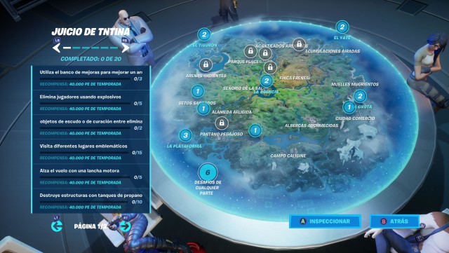  fortnite capitulo 2 temporada 2 desafios juicio de tntina