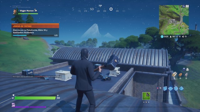 fortnite capitulo 2 temporada 2 desafios juicio de tntina desafio aterriza en la plataforma hidro 16 y aserradero atolladero