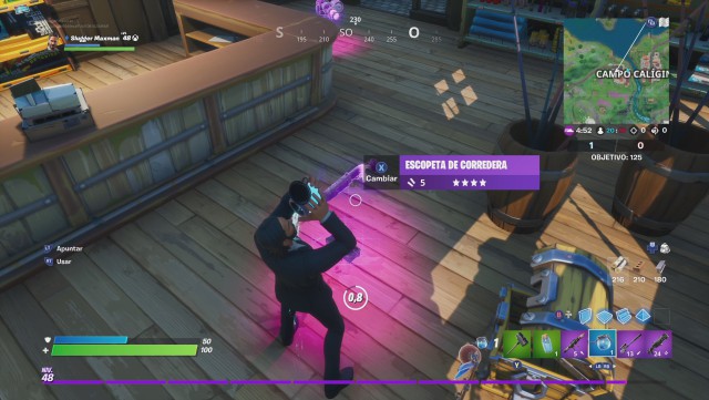 fortnite capitulo 2 temporada 2 logro arma de destruccion masiva daño armas misma partida