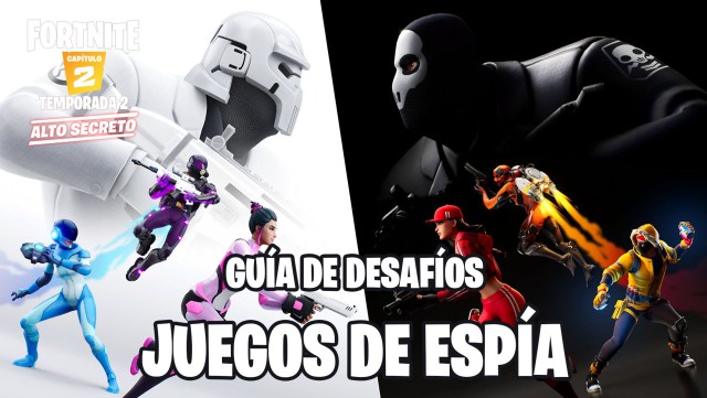 fortnite capitulo 2 temporada 2 desafios juegos de espia