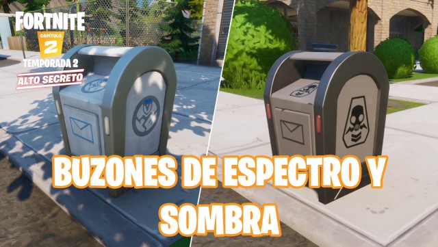 fortnite capitulo 2 temporada 2 sombra espectro buzones cajas entrega