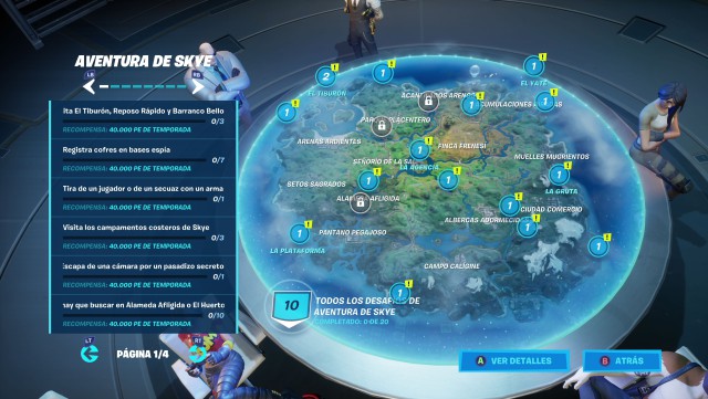 fortnite capitulo 2 temporada 2 desafios aventura de skye