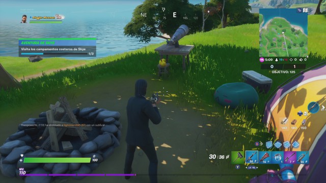 fortnite capitulo 2 temporada 2 desafios aventura de skye desafio visita los campamentos costeros de skye mapa